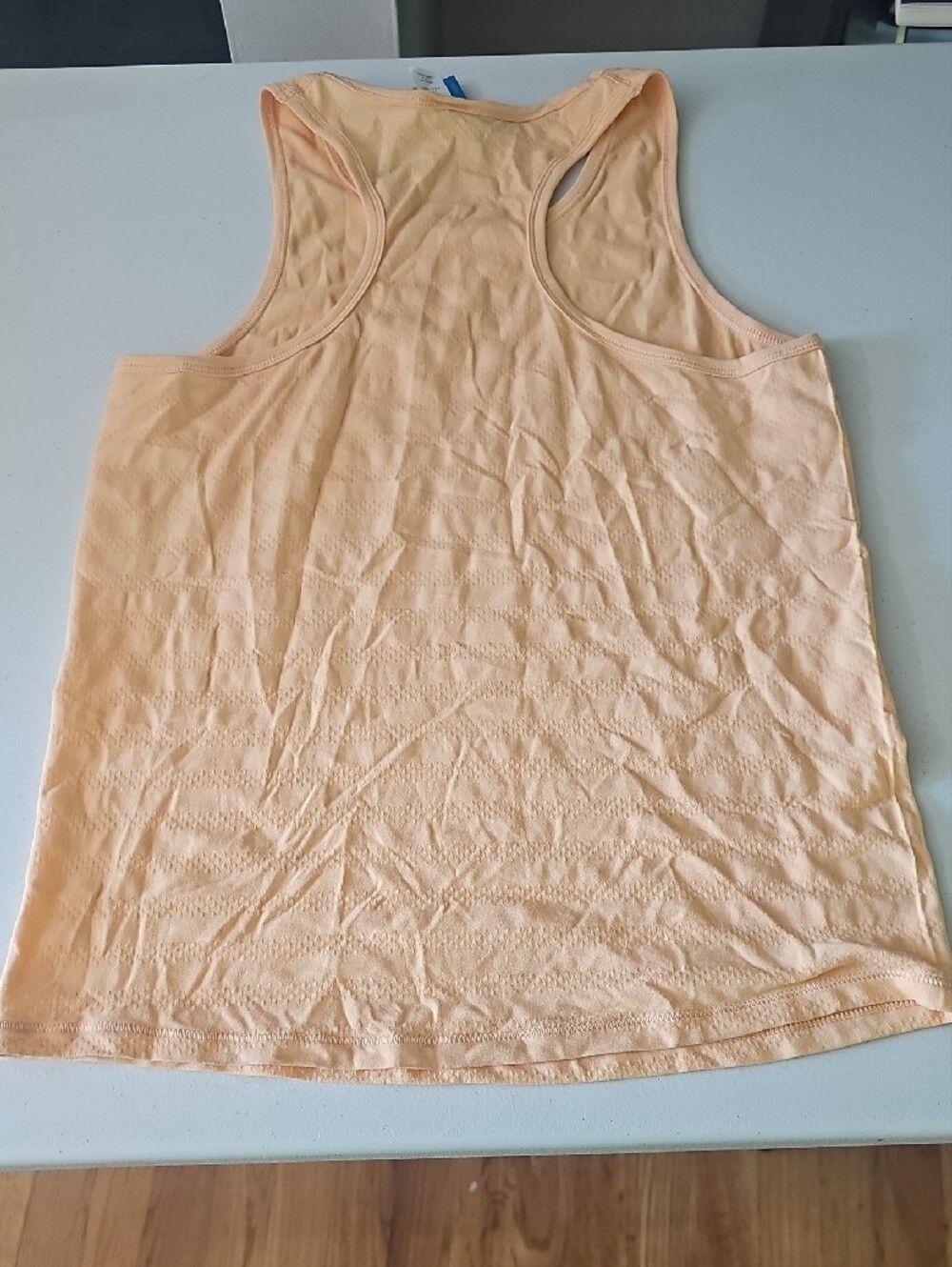DSG Peach Textured Racerback Tank Top - Picture 2 of 4